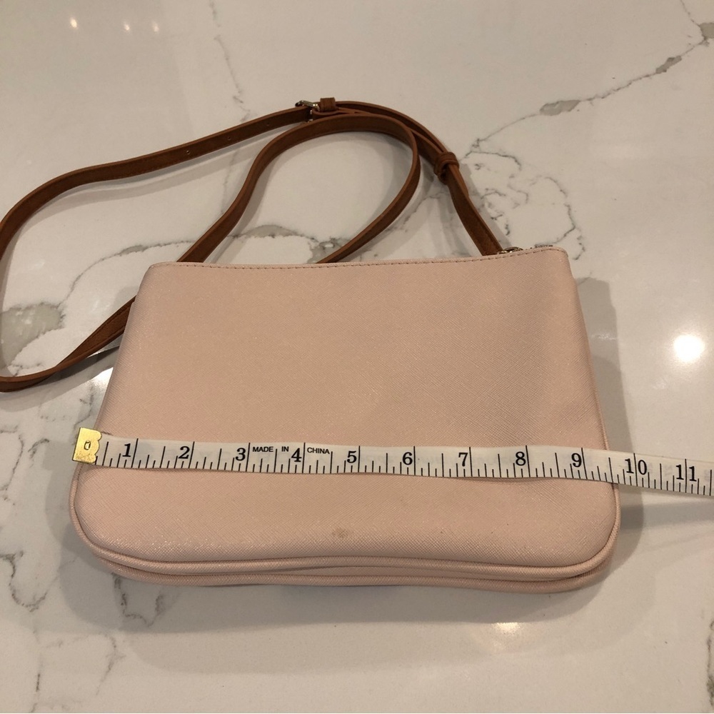 Antik Kraft NEW Small Pink Floral Faux Leather Vegan Crossbody Handbag Purse - Picture 16 of 16